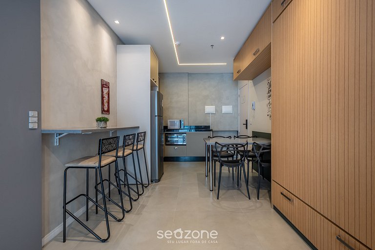 Apto em cond c/ piscina a 220 m do Praia FFS0804