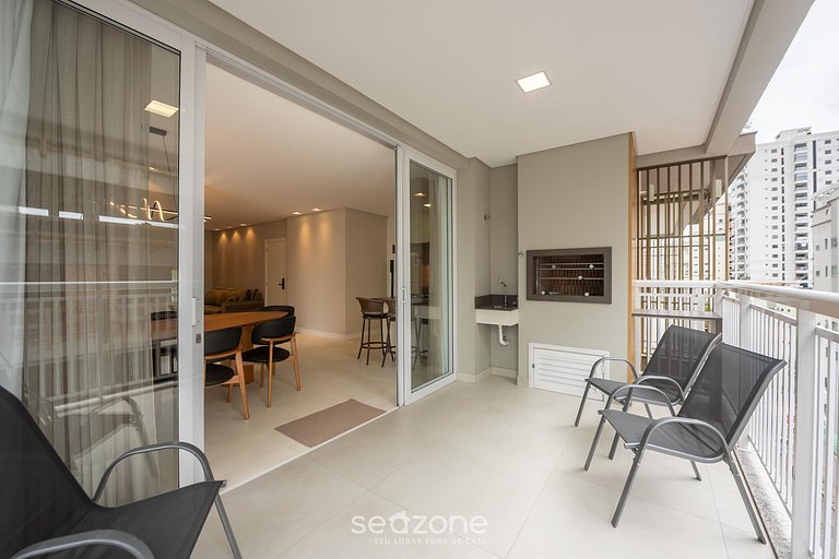 Apto c/ Churrasqueira a 500m da Praia TDF0302