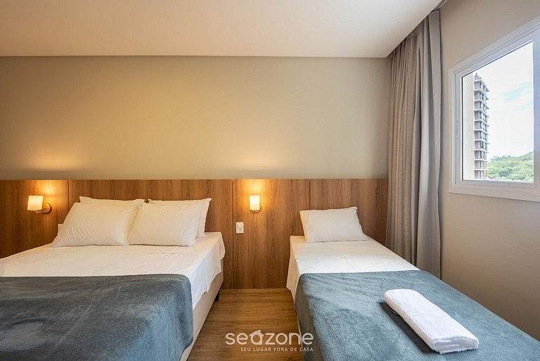 Apto c/ Churrasqueira a 500m da Praia TDF0302