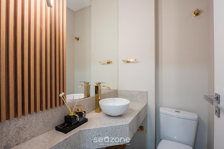 Apto c/ Churrasqueira a 500m da Praia TDF0302