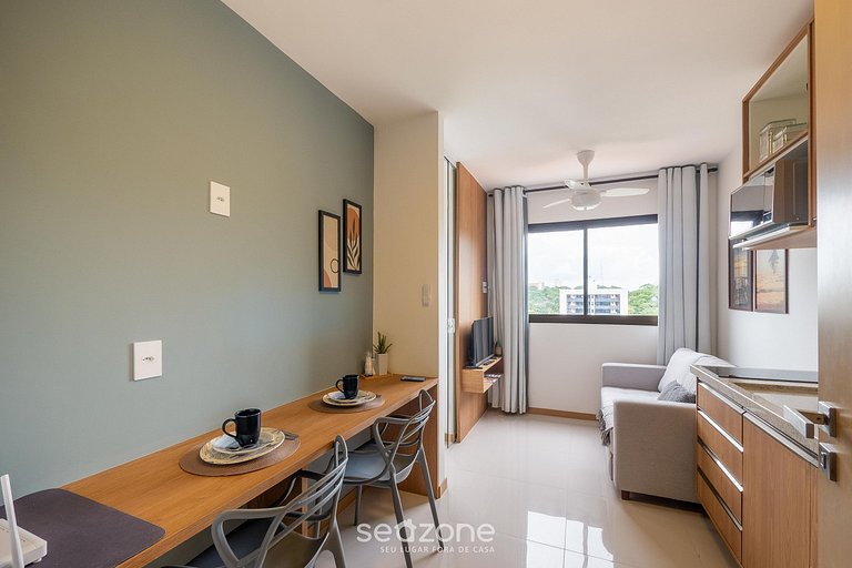 Apto c/ parrilla en cond. a 290 m del mar HOA0910