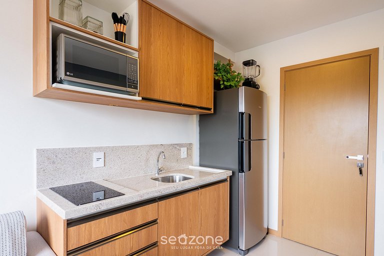 Apto c/ parrilla en cond. a 290 m del mar HOA0910