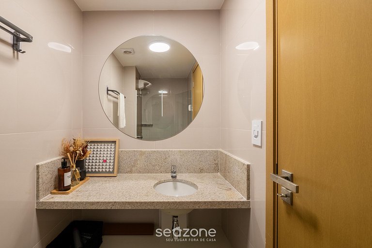 Apto c/ parrilla en cond. a 290 m del mar HOA0910