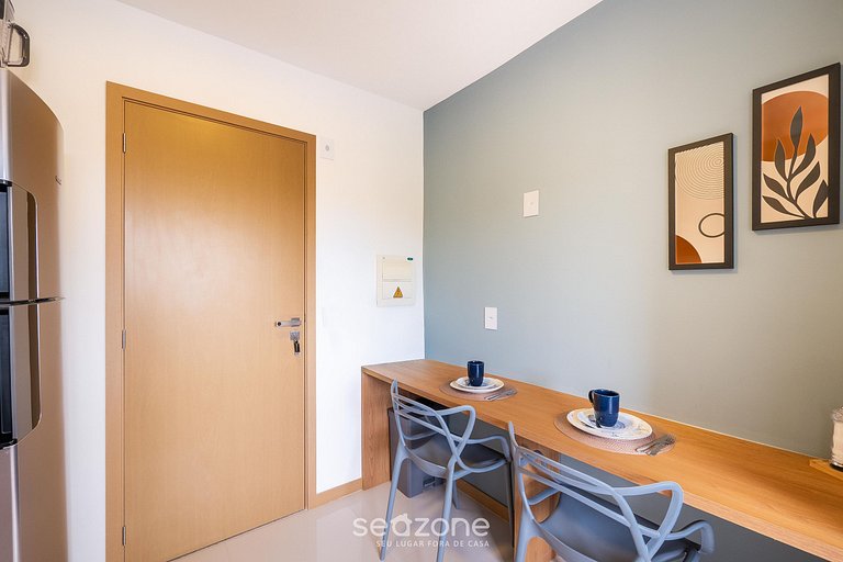 Apto c/ parrilla en cond. a 290 m del mar HOA0910