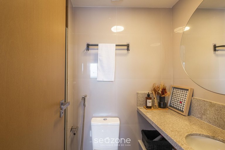 Apto c/ parrilla en cond. a 290 m del mar HOA0910