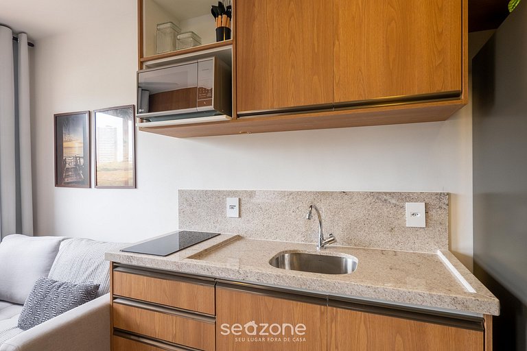 Apto c/ parrilla en cond. a 290 m del mar HOA0910