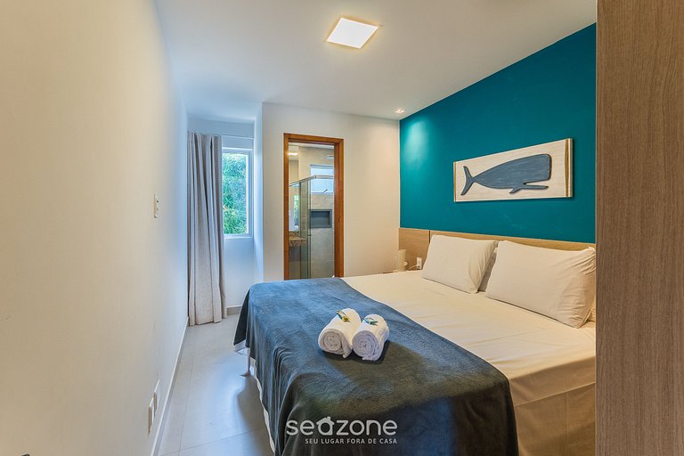 Apto c/ barbacoa en condominio con piscina ITF0025