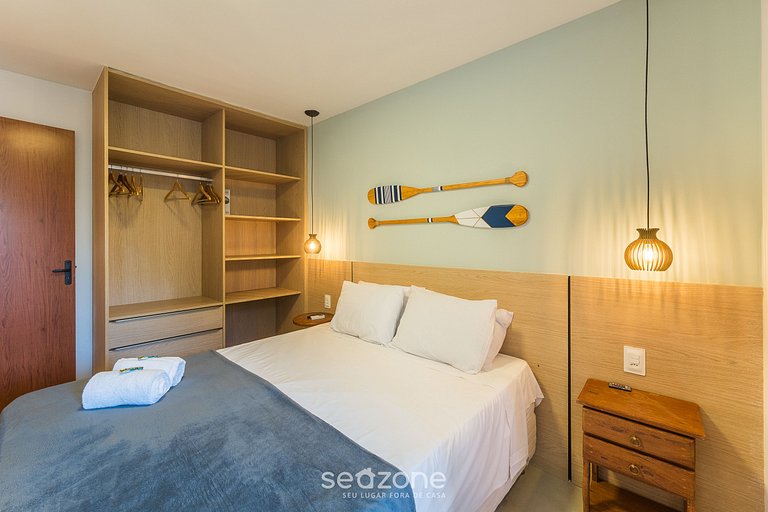 Apto com churrasqueira em cond. c/ Piscina ITF0025