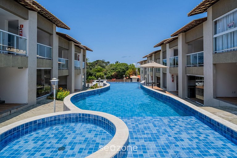 Condominio con piscina a 900 m de la playa, Imbassaí Top Fla