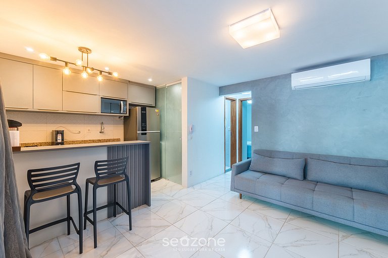 Apto c/ Parrilla en Cond. c/ Piscina ITF0006