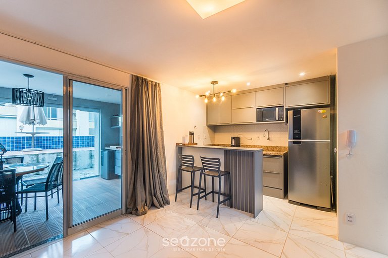 Apto c/ Parrilla en Cond. c/ Piscina ITF0006