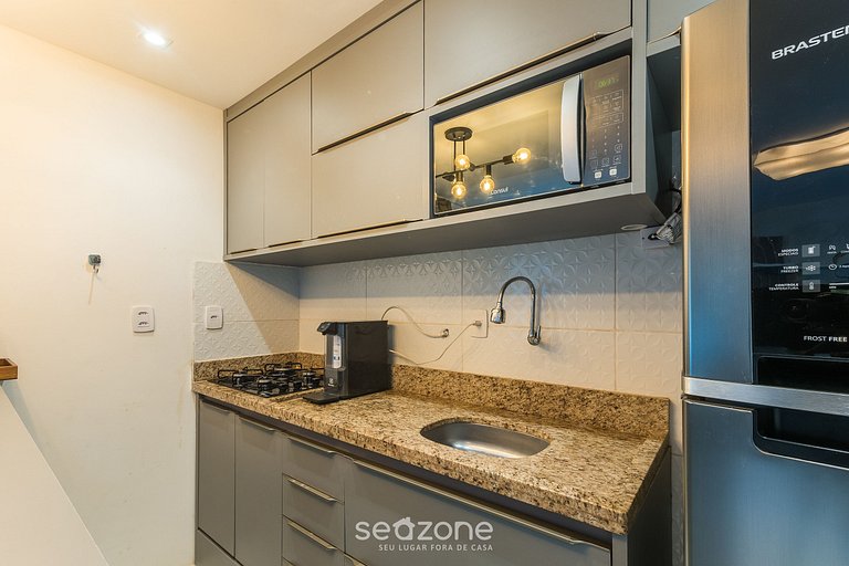 Apto c/ Parrilla en Cond. c/ Piscina ITF0006