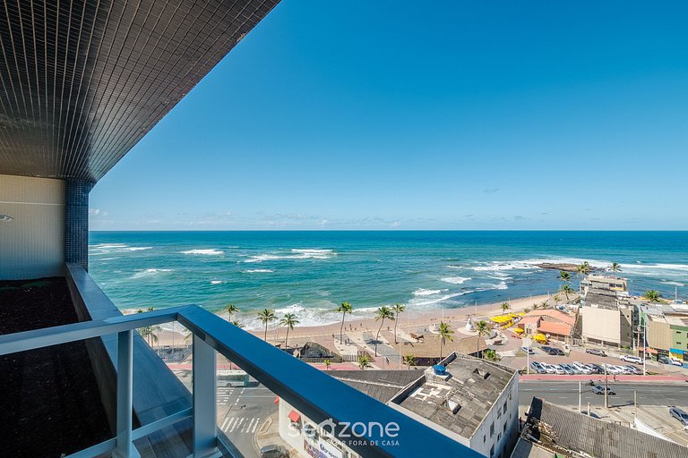 Apto em Cond c/ piscina a 70m da Praia SMA0819