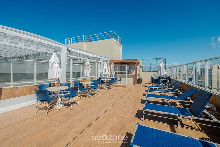 Apto en cond. c/piscina a 70 m de la Playa SMA0819