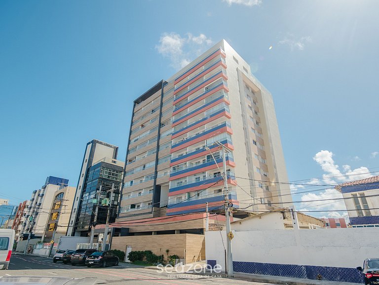 Apto em Cond c/ piscina a 70m da Praia SMA0819