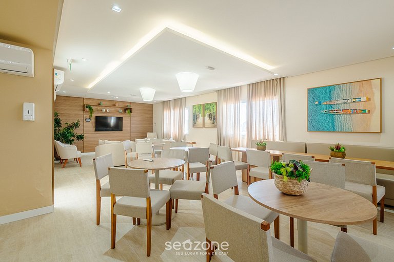 Studio em cond. c/ piscina a passos do Mar SMA0110