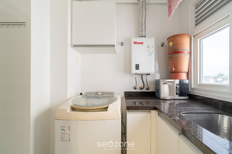 Apto c/ parrilla a 800 m del mar, Jurerê SCA0208