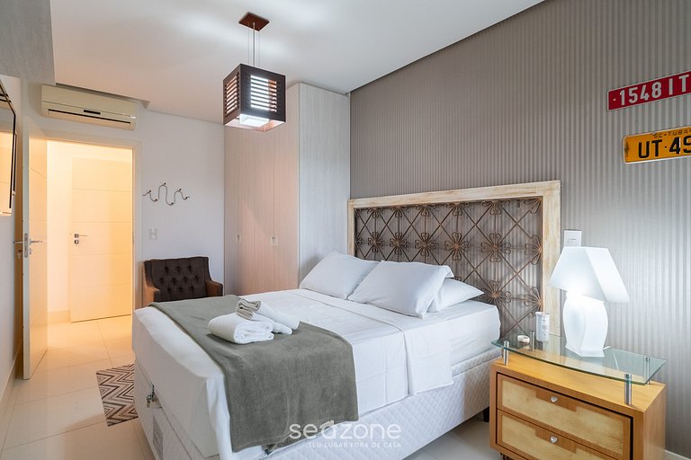 Apto c/ parrilla a 800 m del mar, Jurerê SCA0208