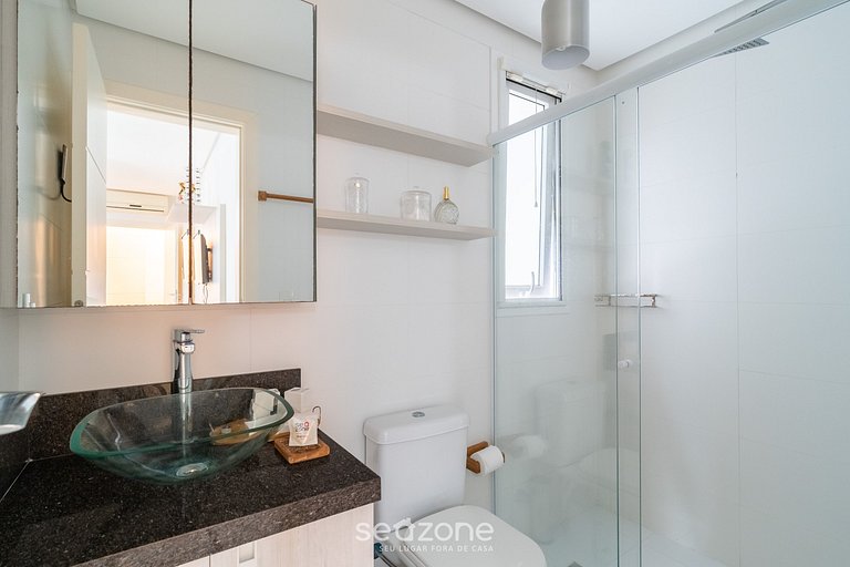 Apto c/ churrasq. a 800m da Praia, Jurerê SCA0208