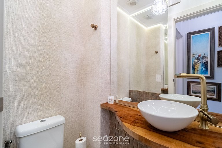 Apto c/ churrasq. a 800m da Praia, Jurerê SCA0208