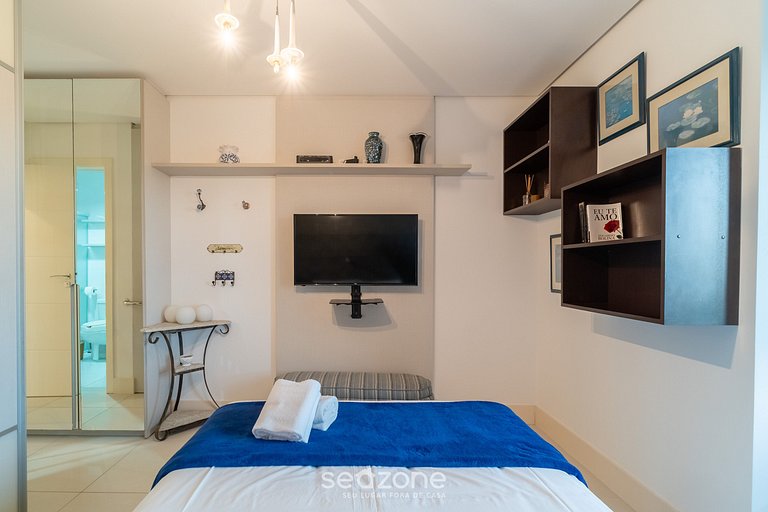 Apto c/ parrilla a 800 m del mar, Jurerê SCA0208