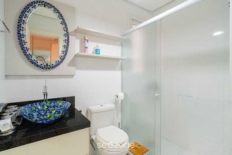 Apto c/ churrasq. a 800m da Praia, Jurerê SCA0208