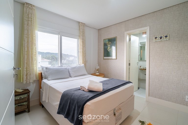 Apto c/ parrilla a 800 m del mar, Jurerê SCA0208