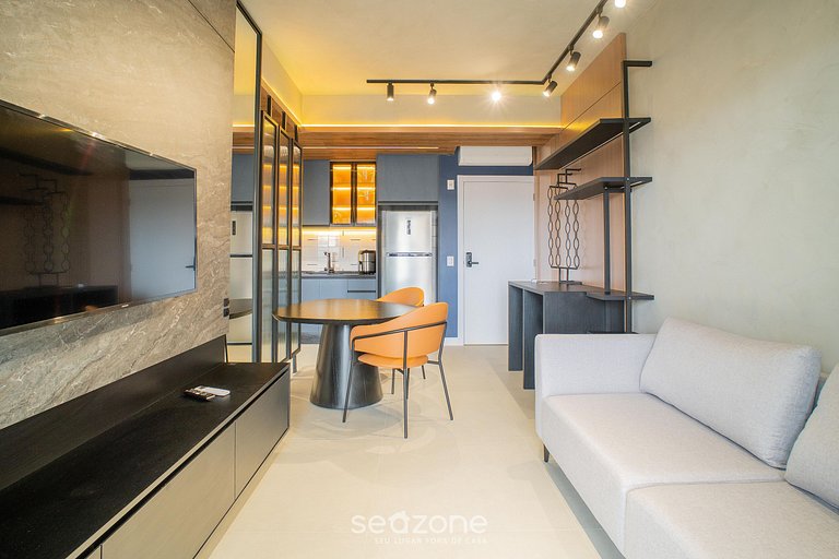 Depto. c/ balcón y parrilla, 350 m del mar VPD0701