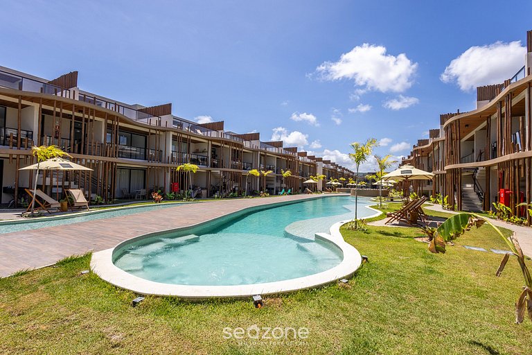 Apartamentos en Cond. con Piscina Frente a la Playa - NVB