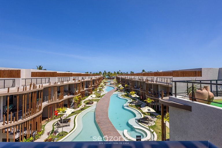 Apartamentos em Cond. com Piscina em Frente à Praia - NVB