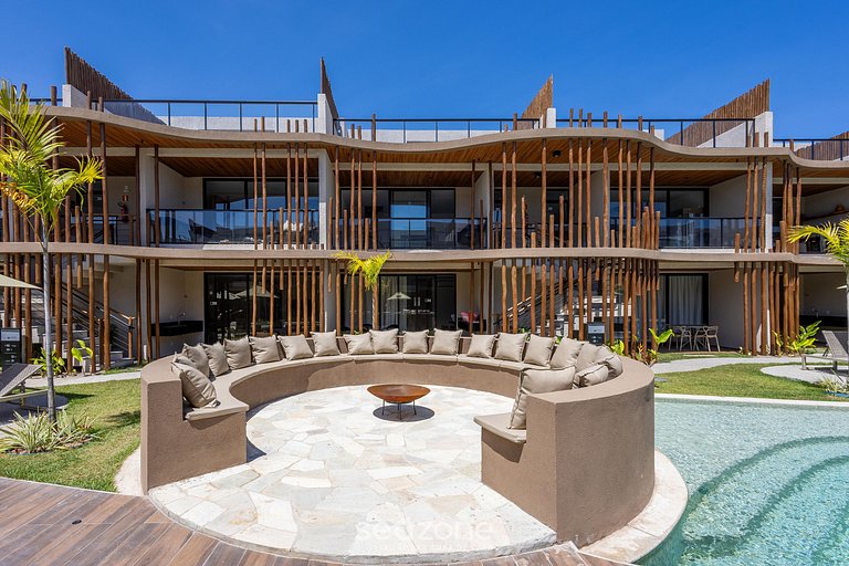 Apartamentos em Cond. com Piscina em Frente à Praia - NVB