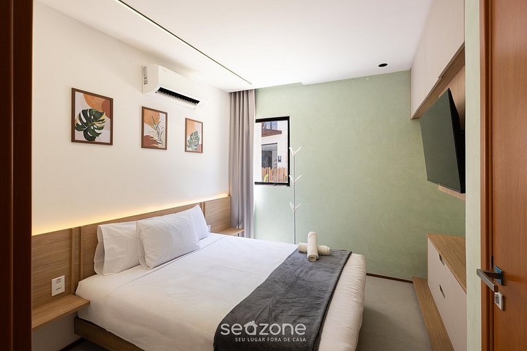 Apto en Cond. c/ Piscina y Acceso a Playa NVB0004