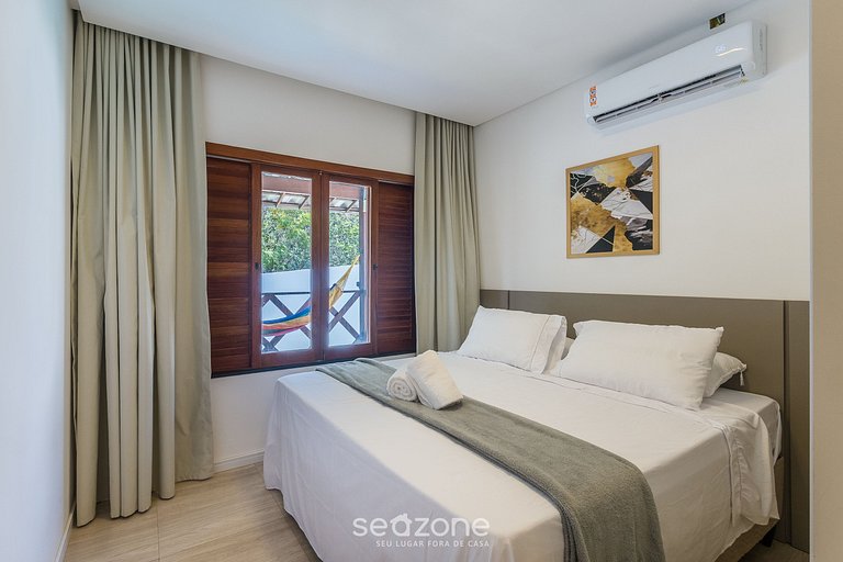 Apto con balcón en condominio con piscina FOS0005