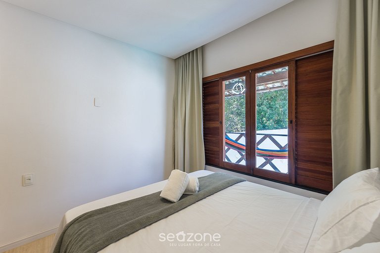 Apto con balcón en condominio con piscina FOS0005