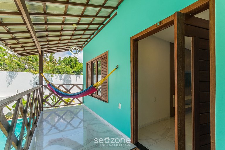 Apto c/ varanda em cond. c/ piscina - FOS0005