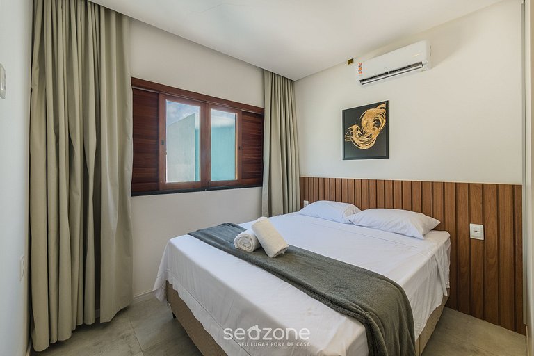 Apto c/ varanda em cond. c/ piscina - FOS0005