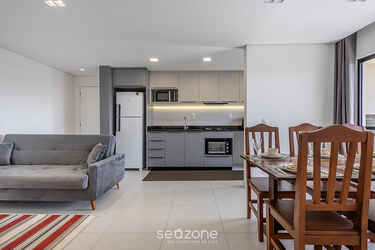 Apto 3QTs c/ churrasq. e vista para o mar SKL0901