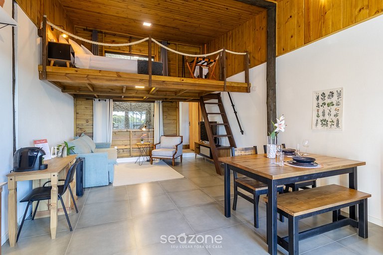 Loft novo com varanda Garden e jardim NDE0001