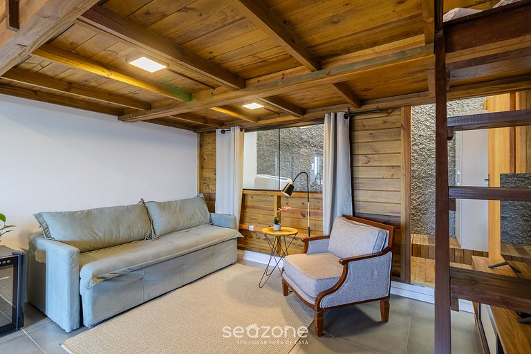 Loft novo com varanda Garden e jardim NDE0001