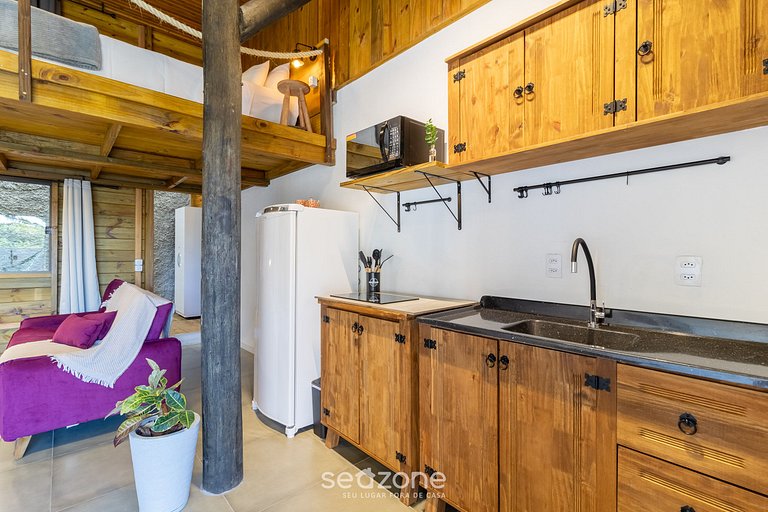 Loft rústico c/ terraza+jardín cerca playa NDE0002