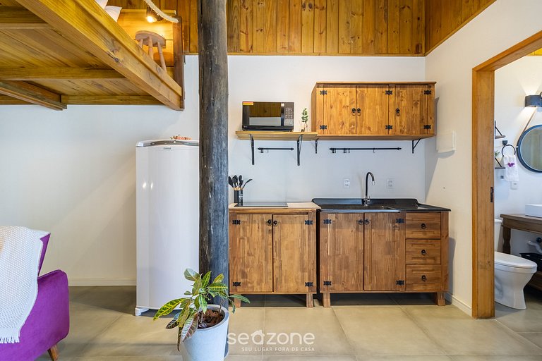 Loft rústico c/ terraza+jardín cerca playa NDE0002