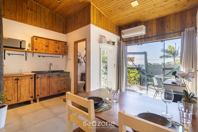 Loft rústico c/ terraza+jardín cerca playa NDE0002