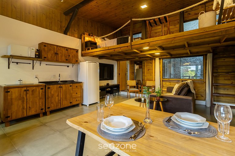 Loft moderno com varanda próx a praia NDE0003