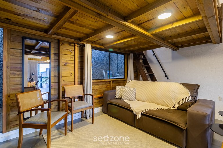 Loft moderno com varanda próx a praia NDE0003