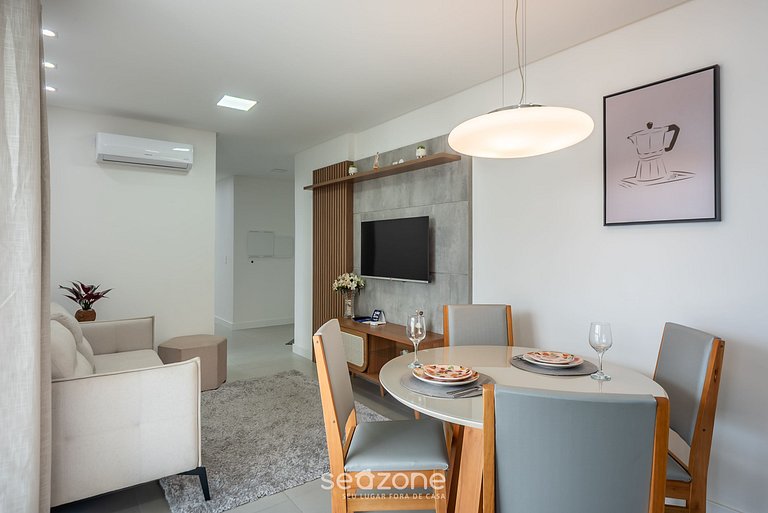 Apto a 750m do Mar c/ varanda e churrasq. GVT2105