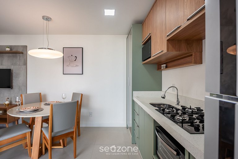 Apto a 750m do Mar c/ varanda e churrasq. GVT2105