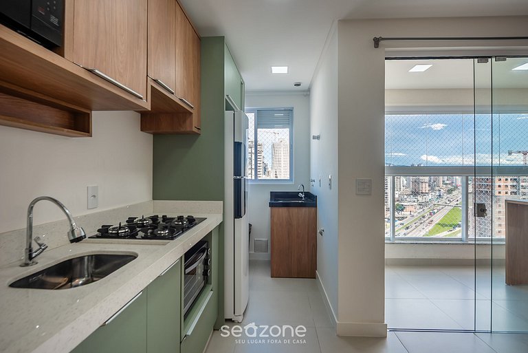 Apto a 750 m del mar c/ balcón y parrilla GVT2105