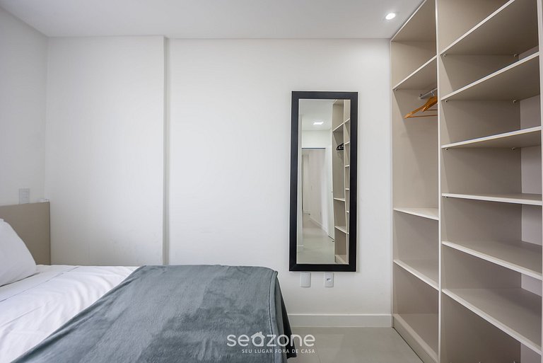 Apto a 750m do Mar c/ varanda e churrasq. GVT2105