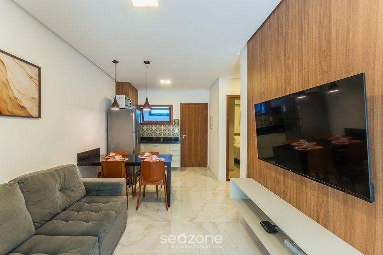 Apto em Cond. c/ Piscina e Churrasq. FOS0004