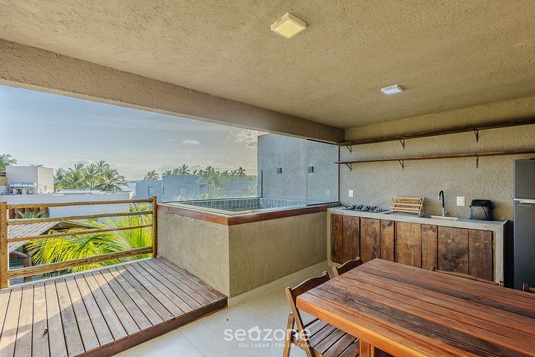 Casa c/ 3 suítes e Piscina a 100m do mar HVA0009